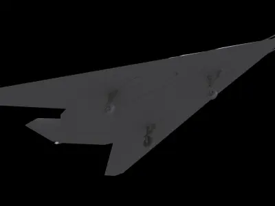 Lockheed F-117A Nighthawk Free low-poly 3D model