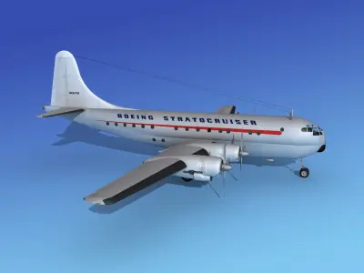 Boeing 377 Stratocruiser 1 3D model