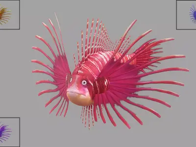 Cartoon Fish 13 Low-poly 3D model