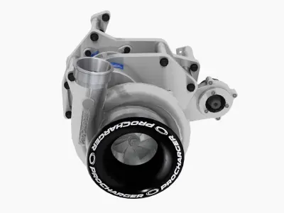 Procharger F3X-140 Crank Driven Low-poly 3D model