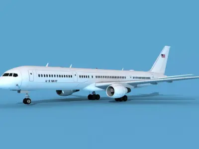 Boeing C-32A US Navy V02 3D model