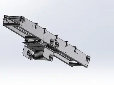 Cold rolled sheet conveyor 3D model