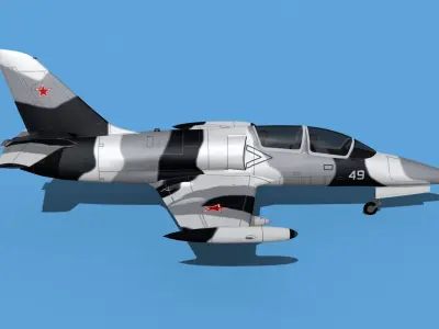 Aero Vodochody L-39C Albatross Russia 5 3D model