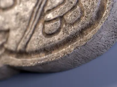 Mayan Symbol PBR Lowpoly Low-poly 3D model