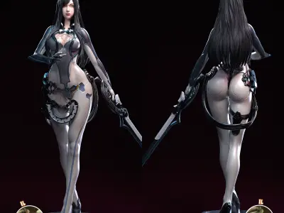 Raven Stellar Blade Fan Art  3D print model