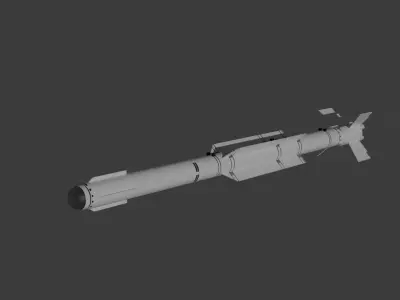 PL-10 Air to Air Missile Low-poly 3D model