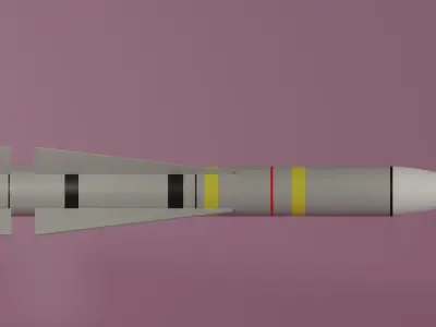 AIM -54 Phoenix Missile Low-poly 3D model