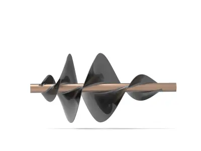 Spiral wind turbine 3D print model