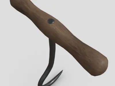Meat Hook 6 Low-poly 3D model