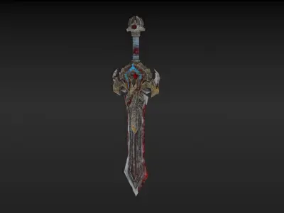 Viking Sword  Low-poly 3D model