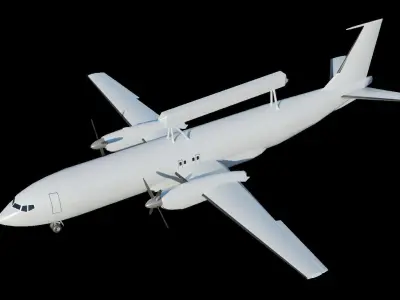 Airborne Early Warning and Control 3D model