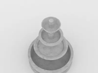 fountain three tiered 3D model