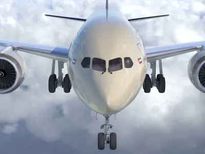 Boeing B- 787 Dreamliner Etihad Airlines High detailed model 3D model