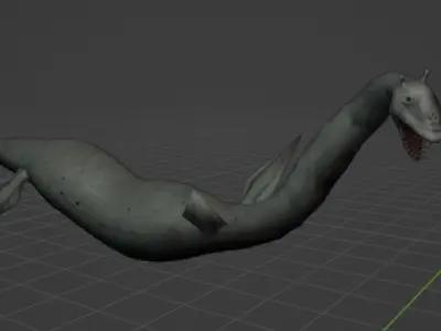 loch ness monster cryptid 3D model