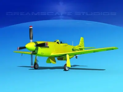 P-51 Mustang Sport Bob Hoover 3D model