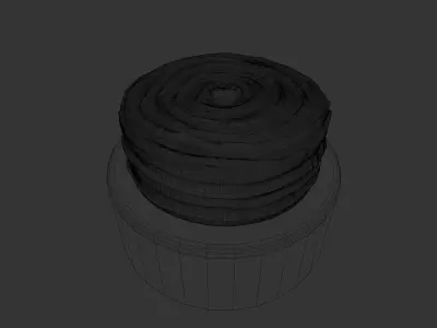 Realistic Matilda Chocolate Cake 3D model