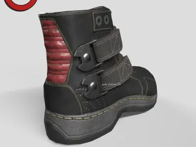 sci fi shoes v2 game ready Low-poly 3D model