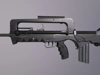 FAMAS F1 Rifle Low-poly 3D model