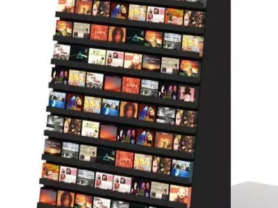 Commercial Cds Shelf 3D model