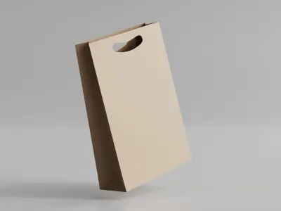 Paper Shopping Bag 3D model