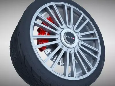 Mansory Wheel 3D model