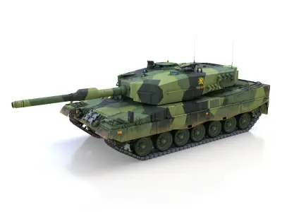 Stridsvagn 121 - Mek B10 - Swedish Army 3D model