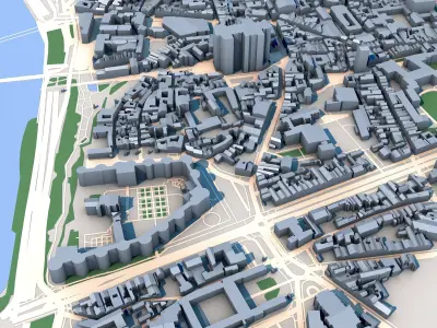 Cathedrale Saint-Maurice dAngers France 3D model