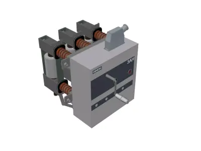 Vacuum circuit breaker Siemens 3AH5 Free 3D model