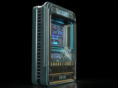 Sci-Fi ATM Free 3D model