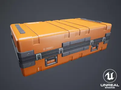 Animated Military Case 10 Low-poly 3D model