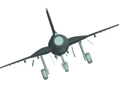 Saab-35 Draken 3D model