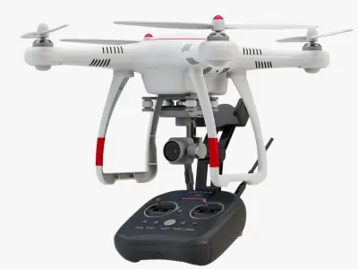 Drone Autel Robotics X-Star and Controller 8K 3D model