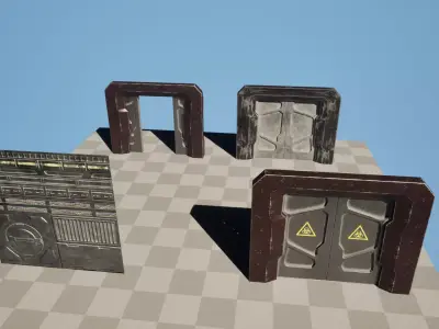 Sci-Fi Pack  Low-poly 3D model