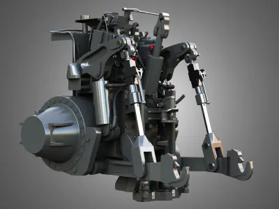 MT900-Hitch System 3D model