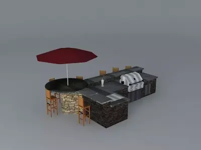 The Darvey grill Free 3D model