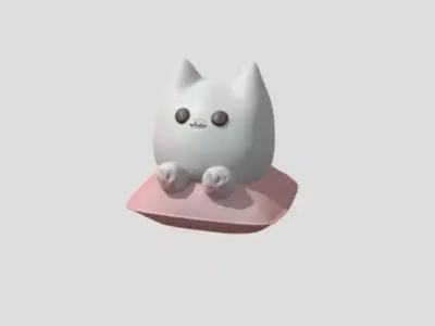 Cartoon Cat by Tripo Free 3D model