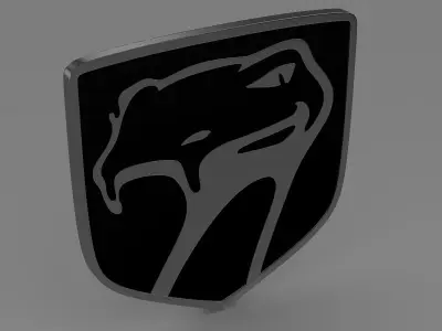 Dodge viper sneaky pete 1992 logo 3D model