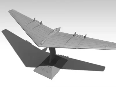 YB-49 FLYING WING ESC 1-144 3D print model