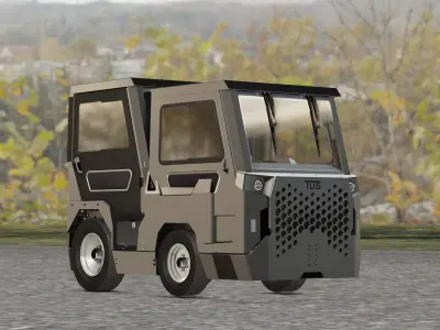 Aviation Towing TUG Tractor 3D model