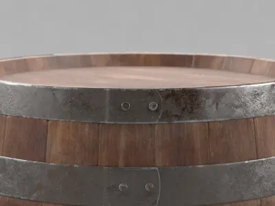 Barrel 3D model 10