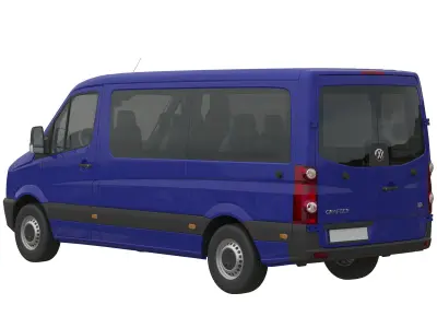 Volkswagen Crafter 2011 minibus L2H1 3D model
