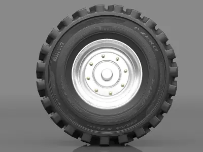 Realistic Truck Tire 2 3D model