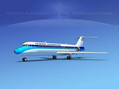 Douglas DC-9-30 Island Charters 3D model