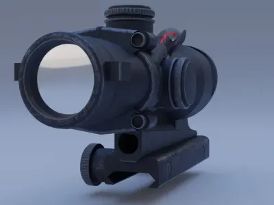 ACOG Rifle Scope 3D model