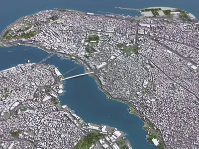 Istanbul Low-poly 3D model
