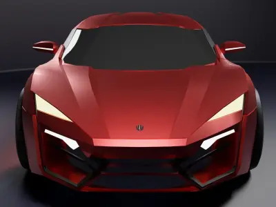 Lykan Hypersport Free low-poly 3D model