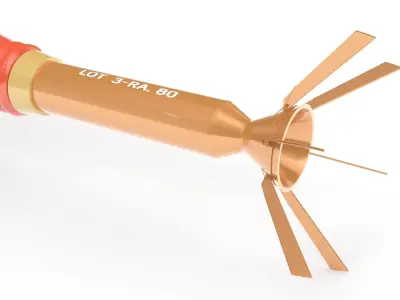 Incendiary Rocket 66 mm M74 3D model