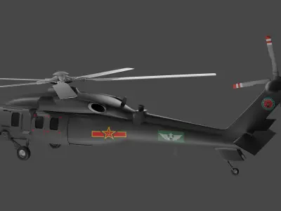 Harbin Z-20 - THE CHINESE BLACK HAWK - 3D model