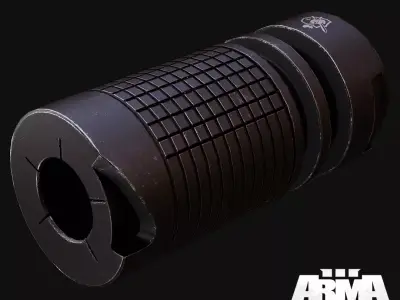 KAC 762 KDC TRIPLE TAP Low-poly 3D model