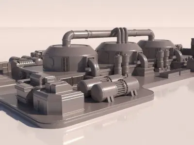  Sci-fi Factory for 3Dpint 3D print model